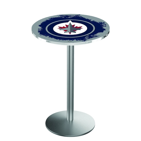42" Stainless Steel Winnipeg Jets Pub Table